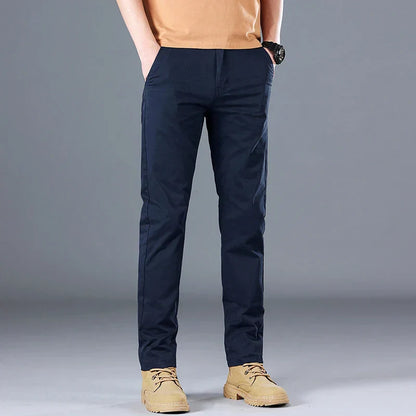 Slim Fit Business Dress Pants for Men - OutfitLondon