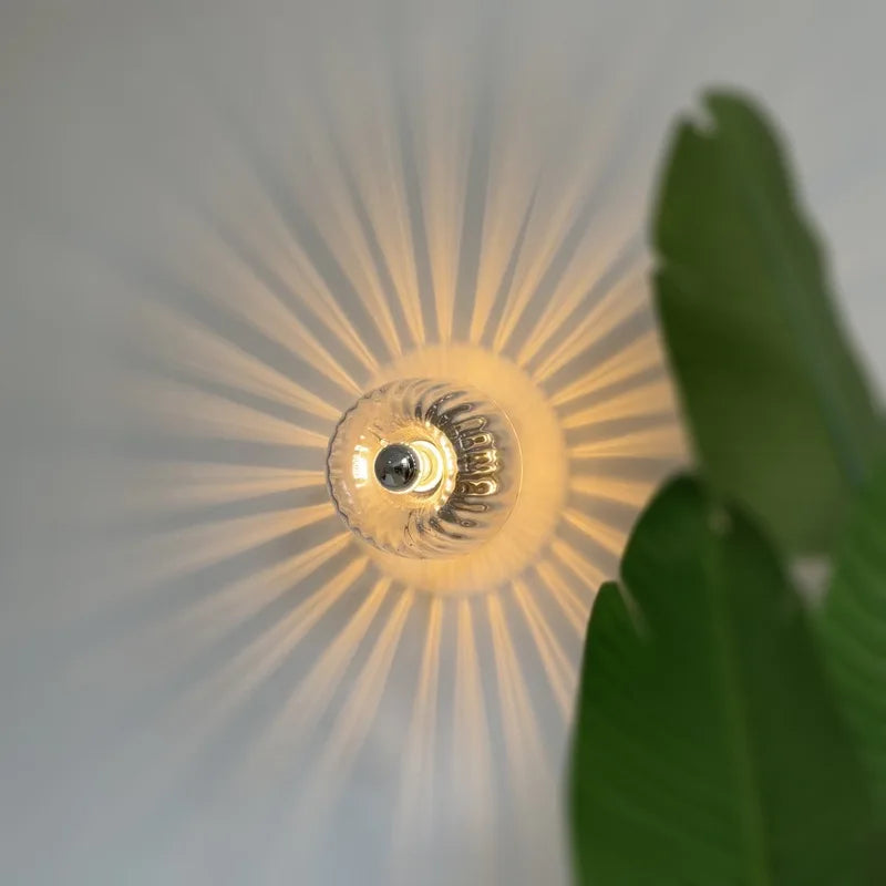 Sleek Glass Wall Lamp for Bedroom and Hallway - OutfitLondon