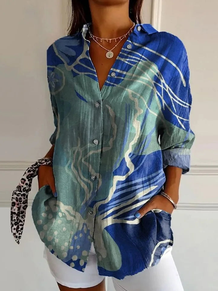 Pretty Floral Ladies Casual Top