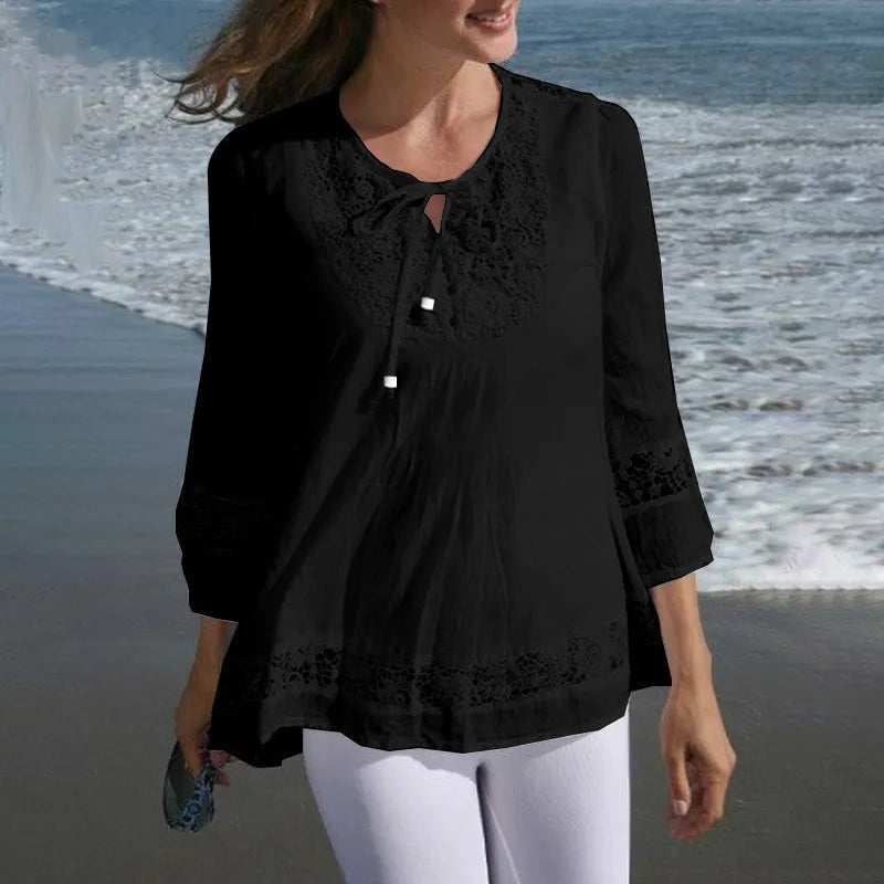 Comfy Loose Fit Floral Shirt – Easy Summer Blouse