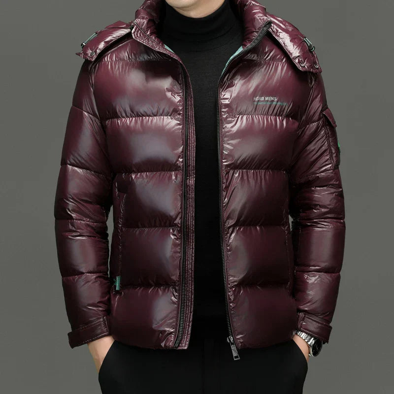 Warm Mens Quilted Puffer Coat