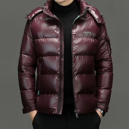 Warm Mens Quilted Puffer Coat