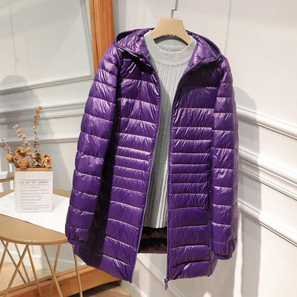 Women's Waterproof Down Filled Winter Jacket with Bag
