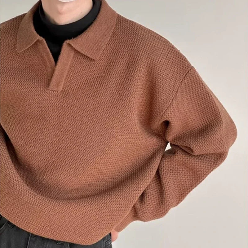 Classic Casual V Neck Mens Sweater - OutfitLondon