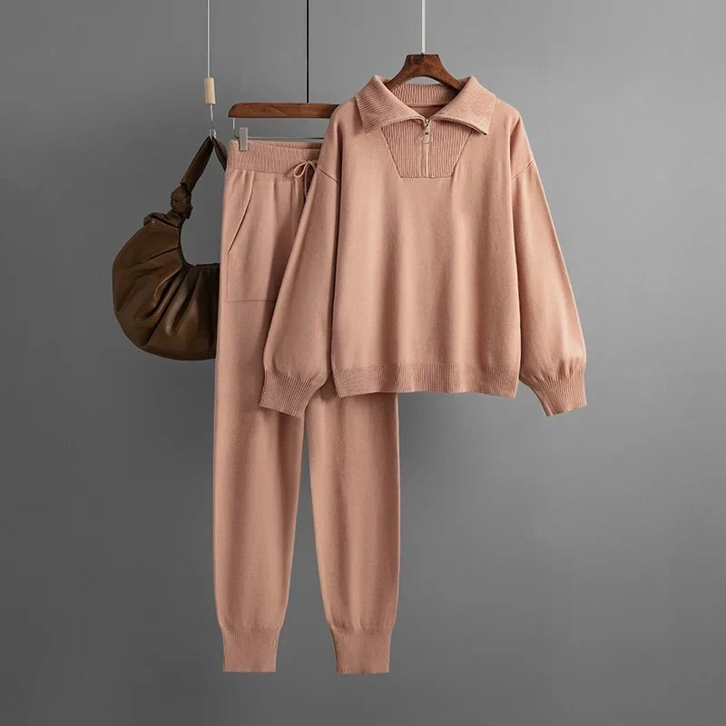 Comfy Casual Two Piece Tracksuit Set - OutfitLondon