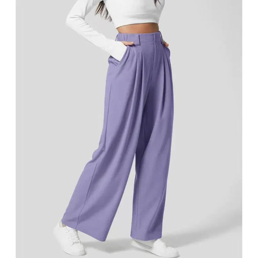 Women's Elegant Straight Leg Dress Pants - OutfitLondon