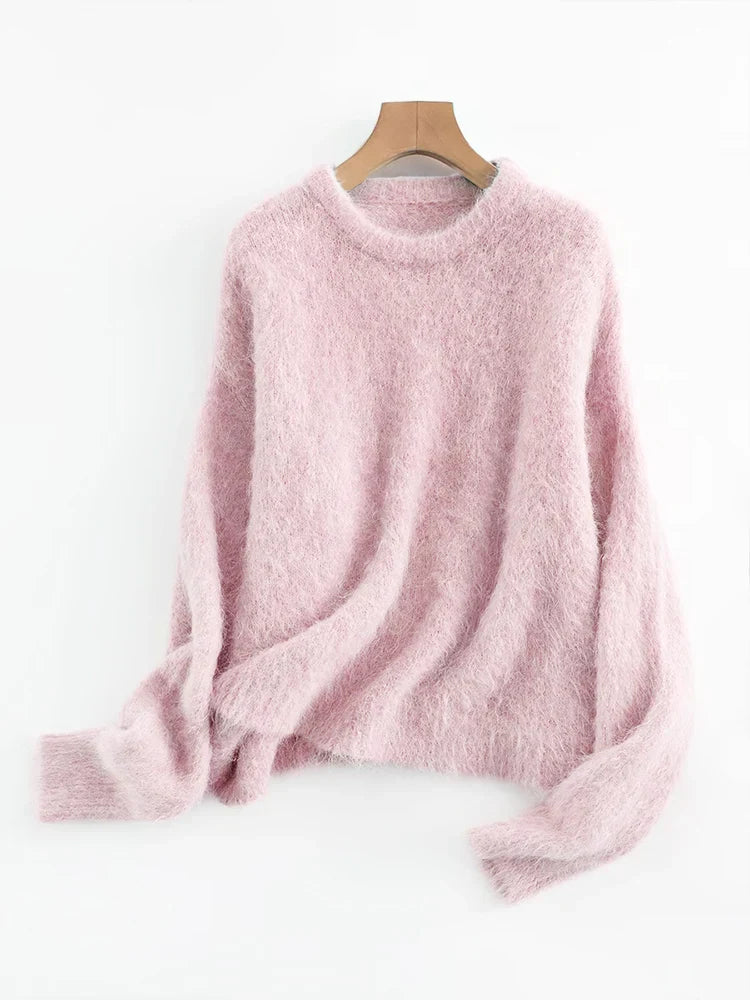 Soft Oversized Alpaca Knit Sweater