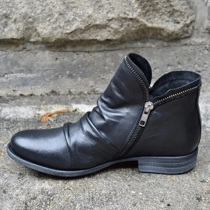 Stylish Women's Low Heel Ankle Boots