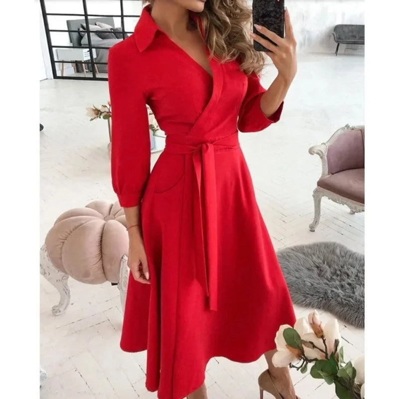 Stylish Women's Wrap Around Dress