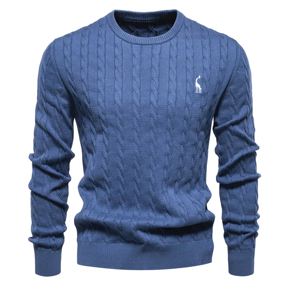 Comfortable Mens Wild Print Crew Sweatshirt