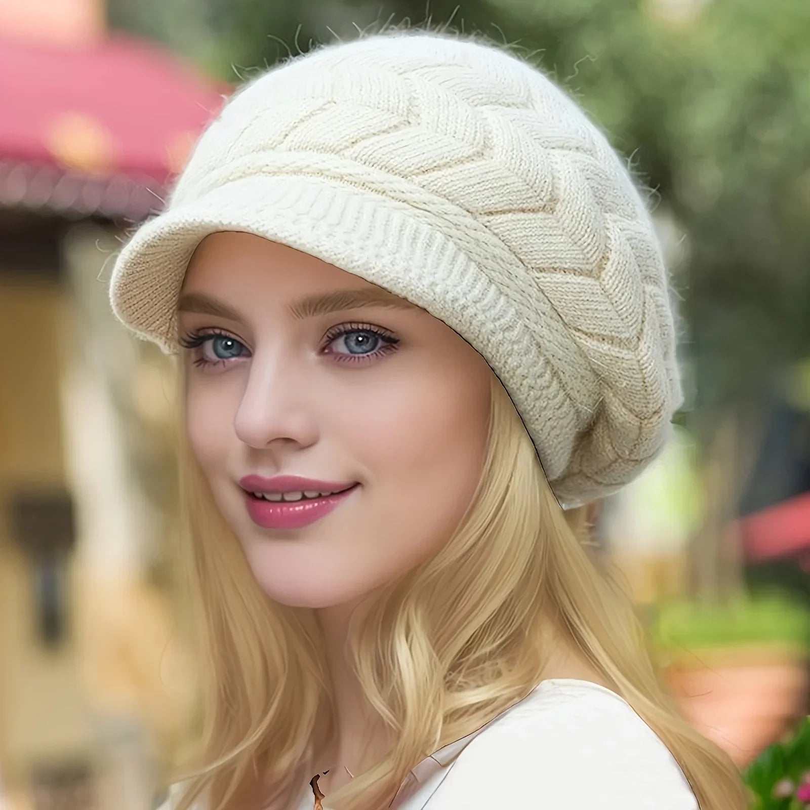 Warm Women's Winter Beanies Hat - OutfitLondon