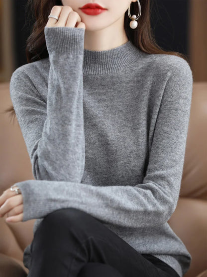 Cozy Ladies Merino Wool Pullover Sweater