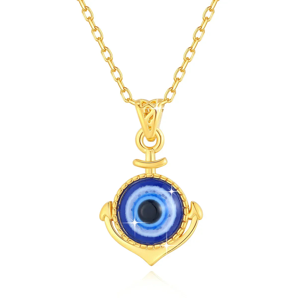 18K Gold Evil Eye Necklace