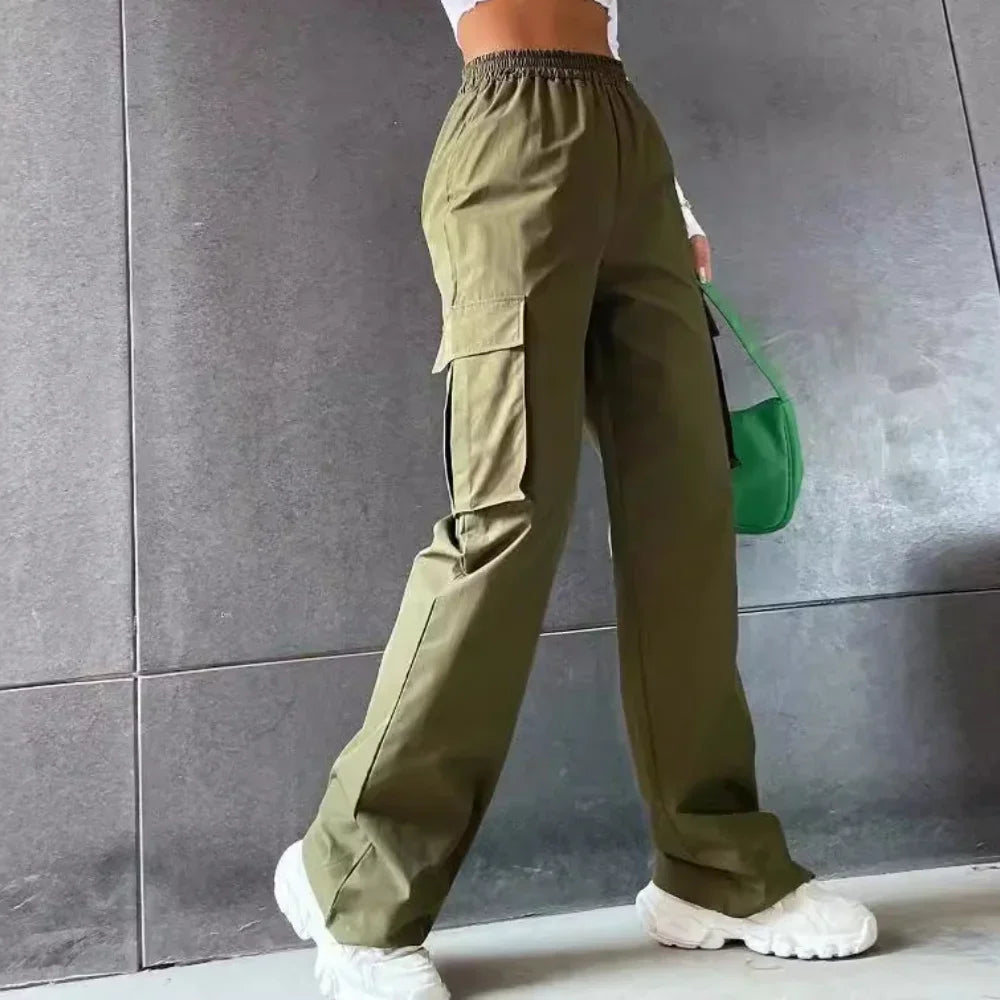 Women's Relaxed Fit Casual Cargo Pants - OutfitLondon