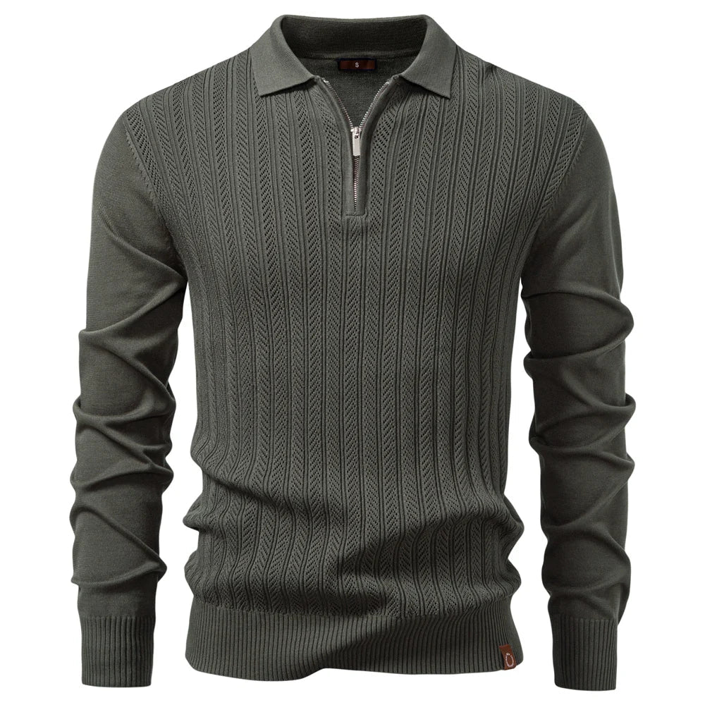 Classic Threaded Polo Shirt - Slim Fit Men's Daily Wear