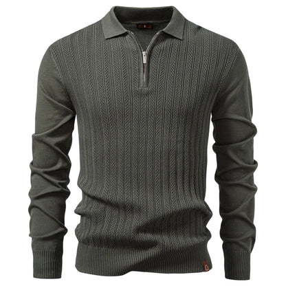 Classic Threaded Polo Shirt - Slim Fit Men's Daily Wear
