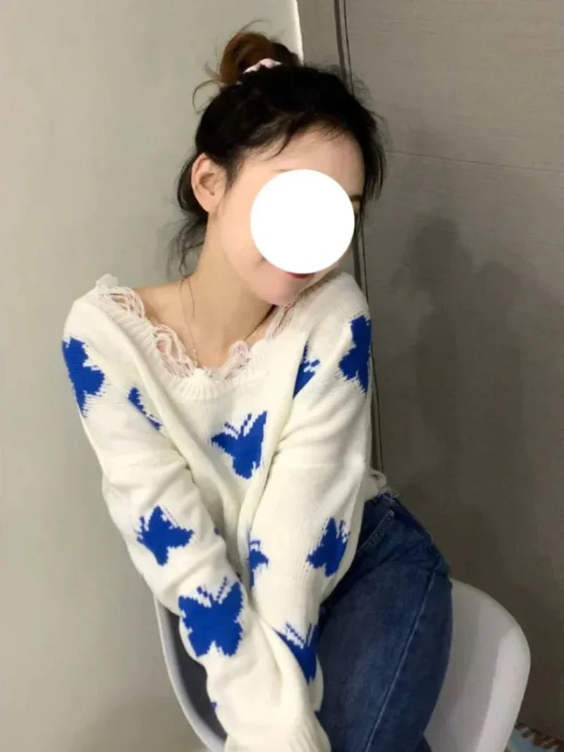 Soft Floral Warm Women's Sweater - OutfitLondon