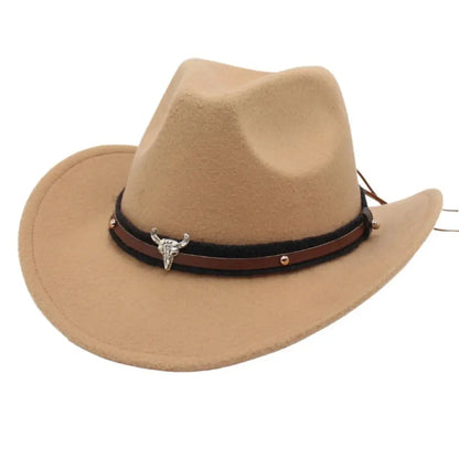 Rustic Western Style Felt Hat