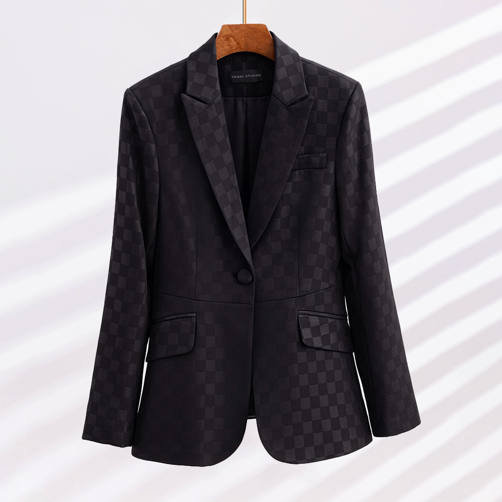 Timeless Plaid Jacket for Ladies
