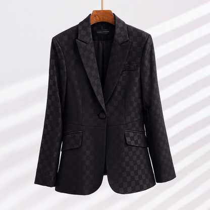 Timeless Plaid Jacket for Ladies