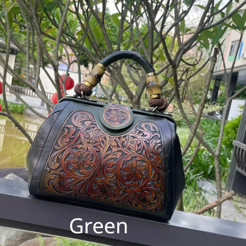 Authentic Leather Vintage Women's Tote Bag