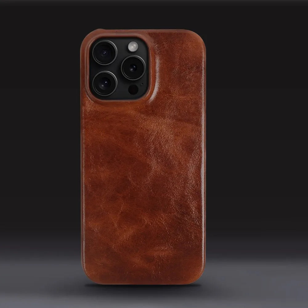 Luxury Real Leather iPhone Case