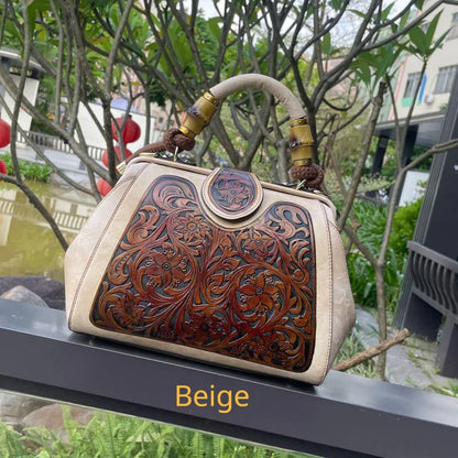 Authentic Leather Vintage Women's Tote Bag
