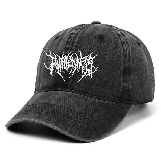 Onyx Phantom Distressed Baseball Cap - OutfitLondon