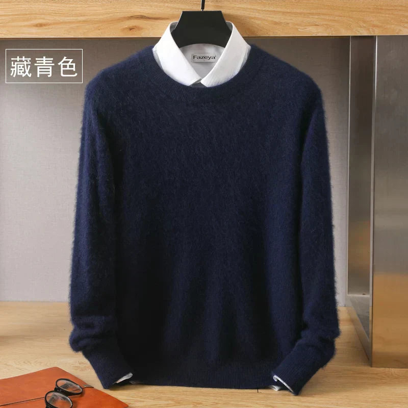 Luxurious High Quality Crew Neck Cashmere Sweater