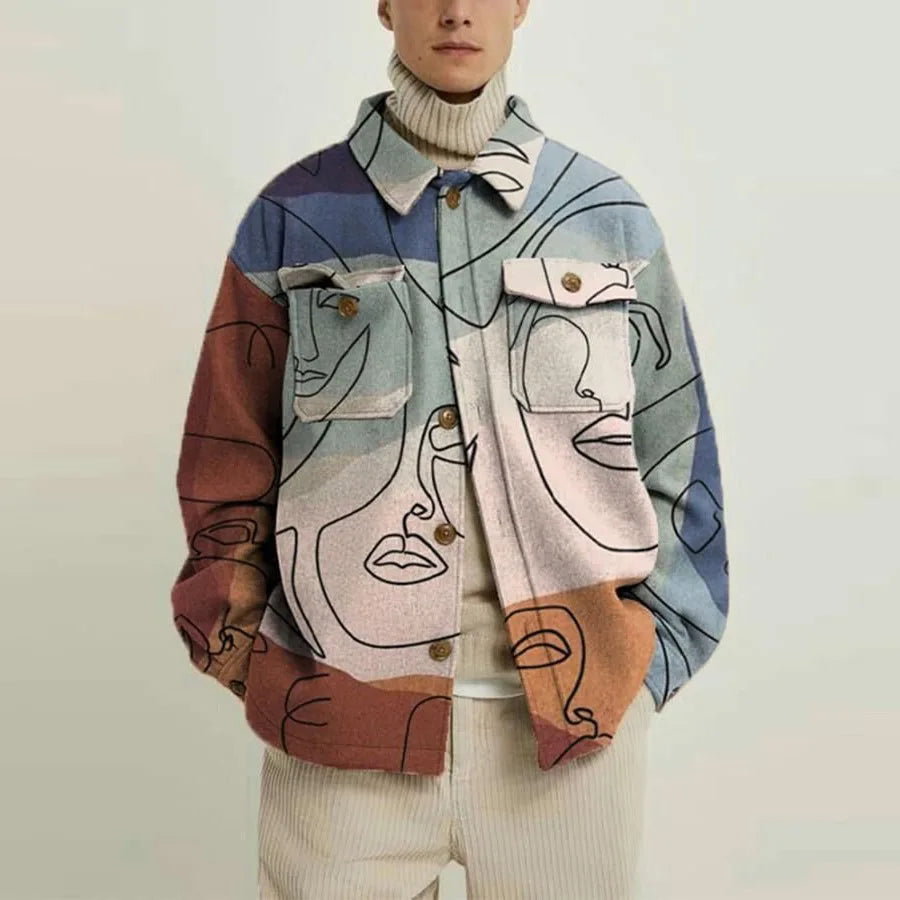 Heavyweight Abstract Parka Jacket - OutfitLondon