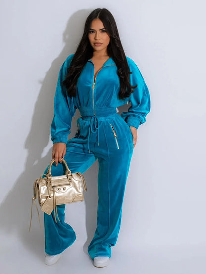 Cozy Ladies 2-Piece Fleece Jogger Suit