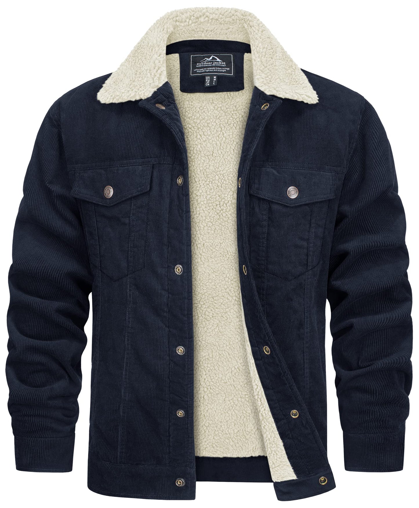 Men's Fleece Lined Sherpa Denim Jacket