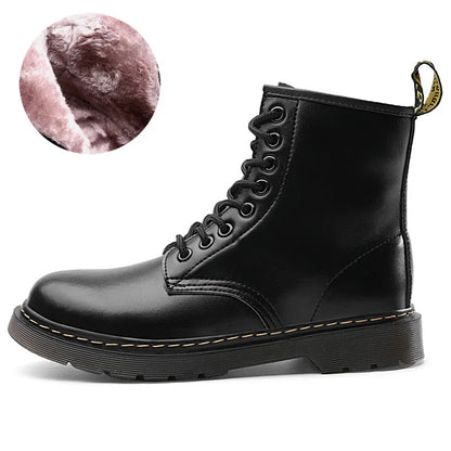 Comfortable Thermal Leather Ankle Boots for Men