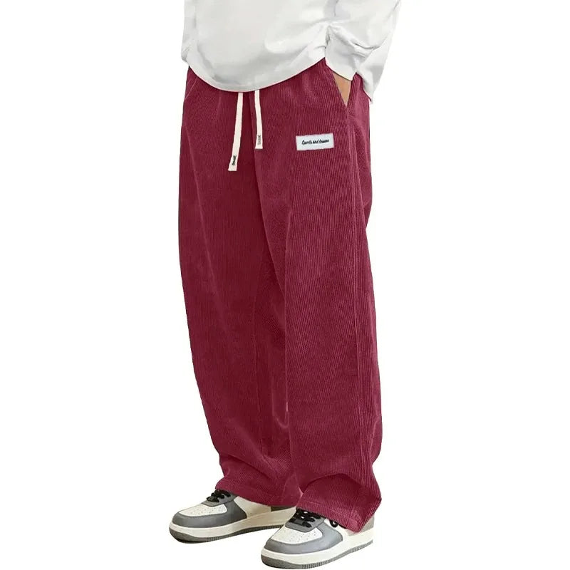 Comfortable Corduroy Loose Fit Trousers