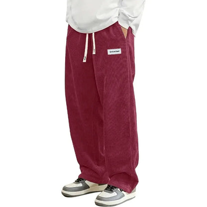 Comfortable Corduroy Loose Fit Trousers