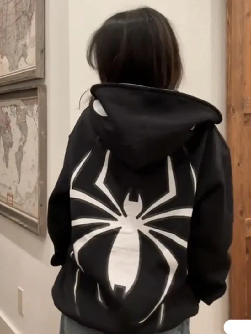 Vintage Style Zipper Hoodie Sweater - OutfitLondon