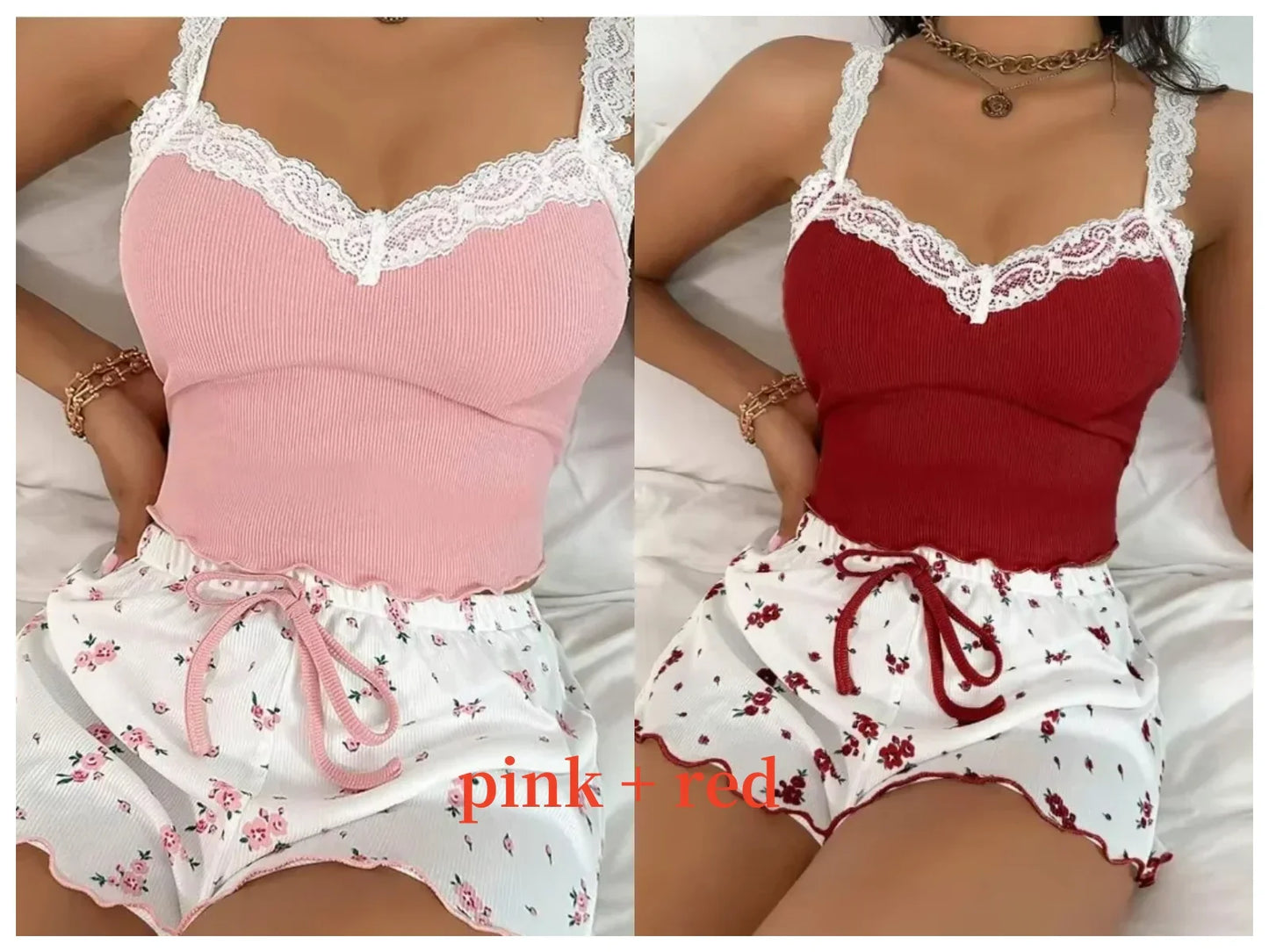 Women's Comfortable Floral Nightwear Pajamas