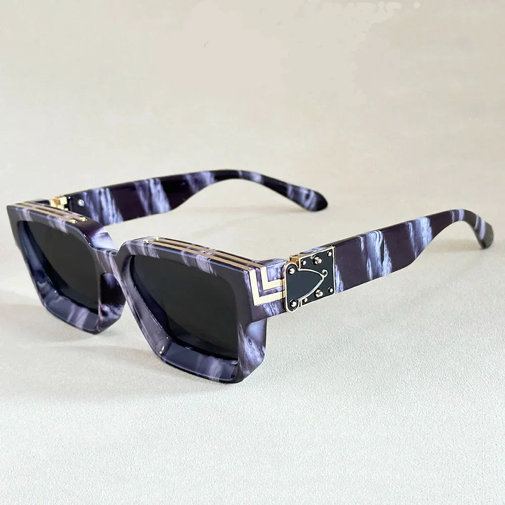 Monza Mens Retro Angular Sunglasses