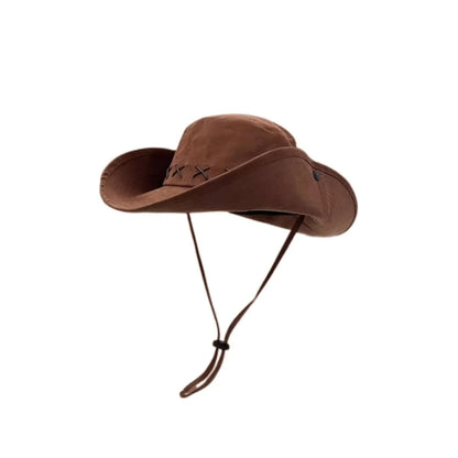 Breathable Western Hat - Wide Brim Sun Protection