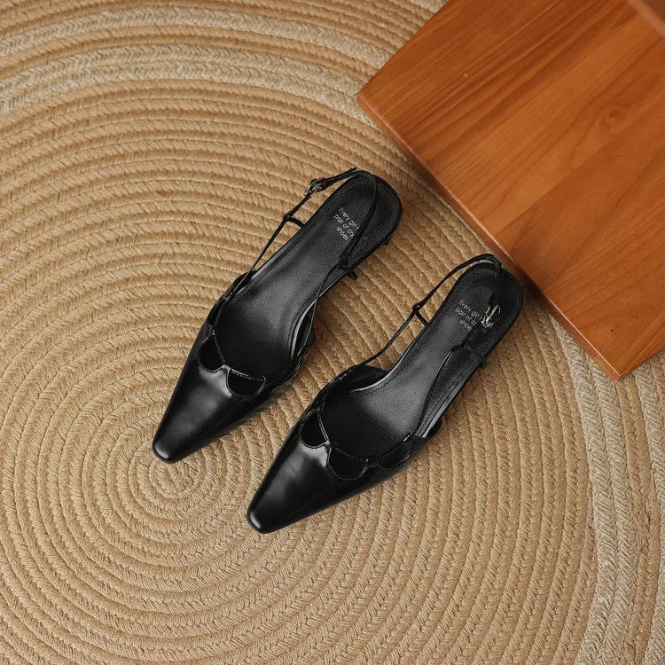 Authentic Leather High Heel Sandals
