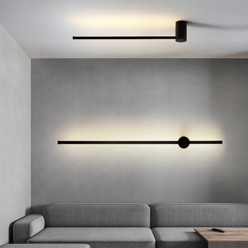Modern Black Gold LED Sconce Light - OutfitLondon