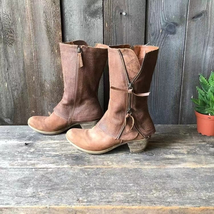 Classic Ankle High Leather Boots