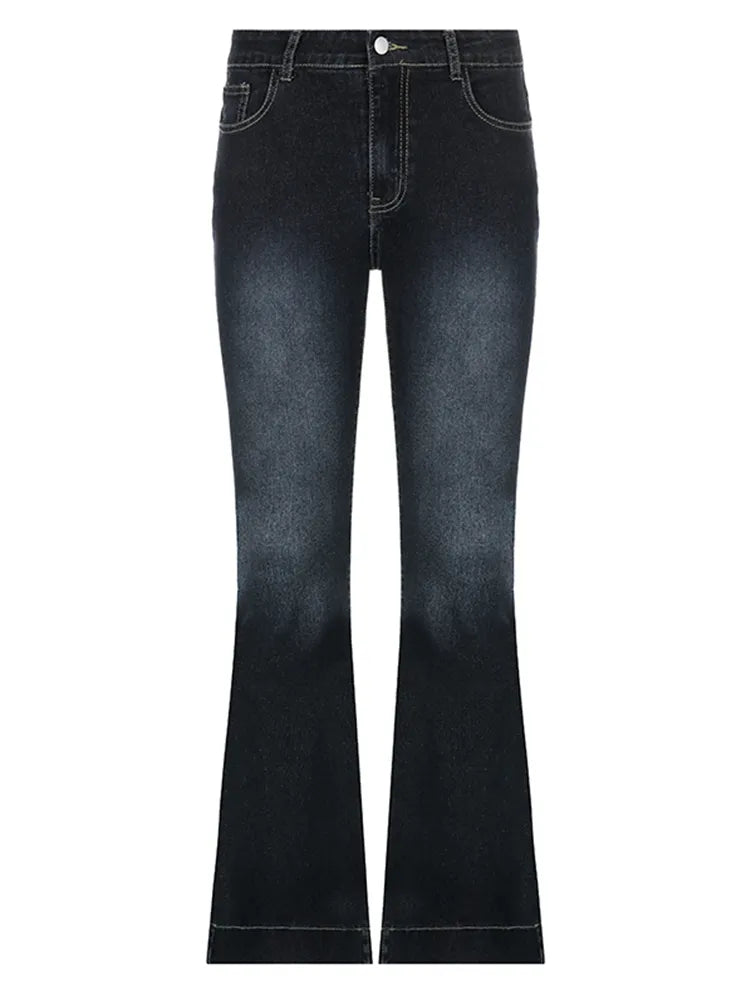 Vintage Casual Loose Fit Blue Denim Jeans