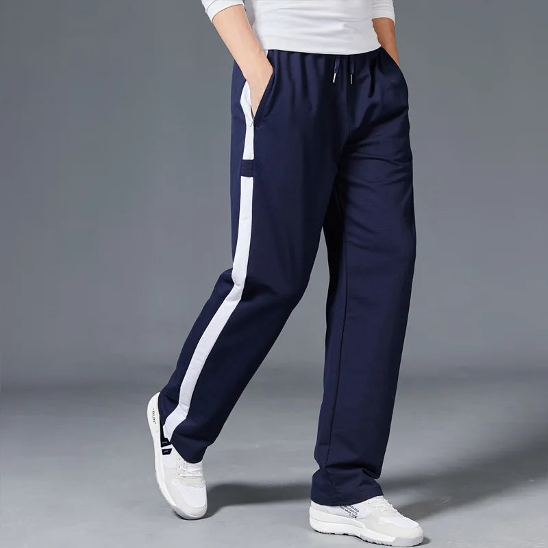 Relaxed Fit Mens Striped Sweatpants
