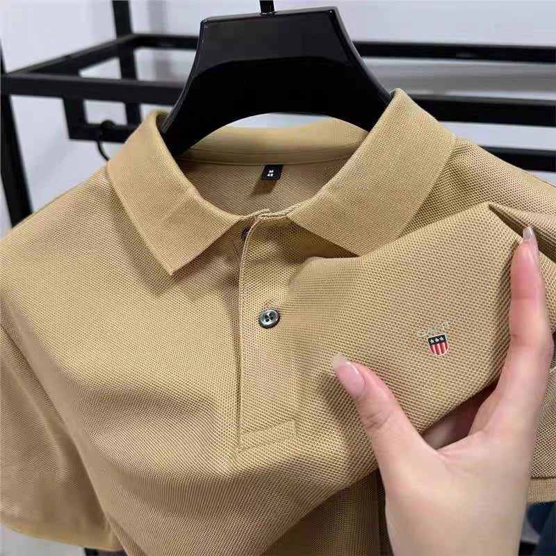 Relaxed Fit Men's Polo Shirt - Breathable & Dry