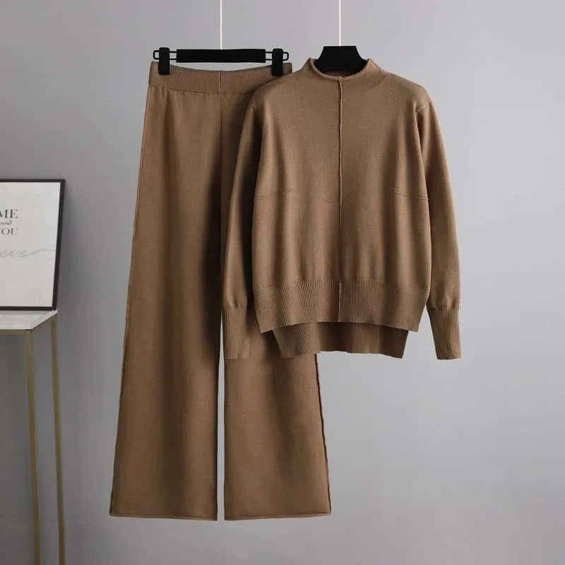 Warm Autumn Knit Sweater Set