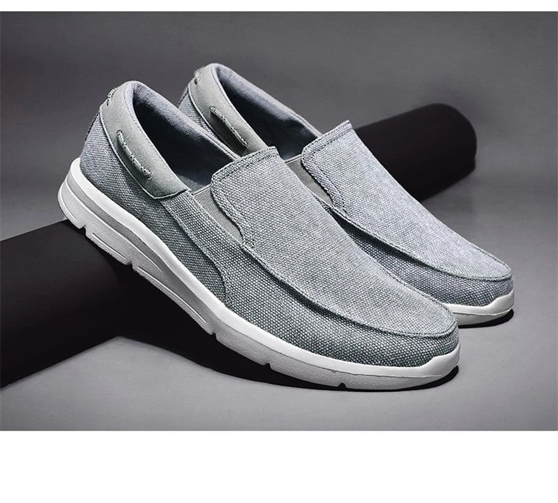 Relaxed Fit Slip On Leather Loafers