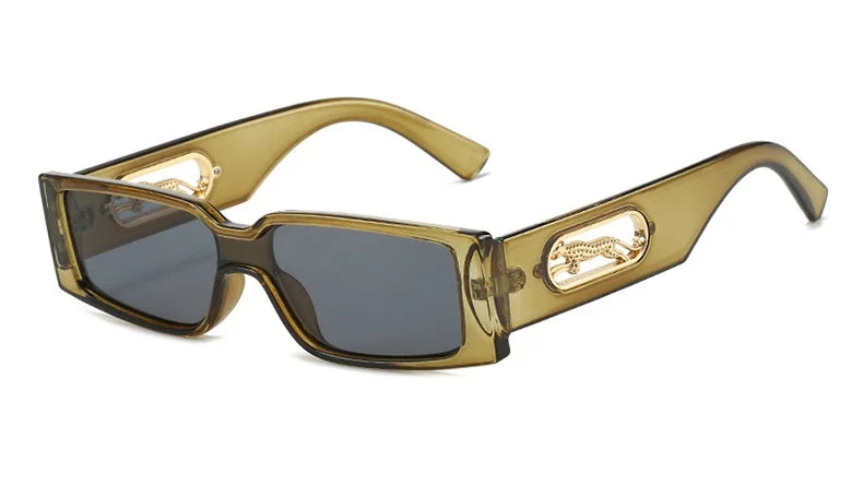 Retro Style Animal Print Sunglasses