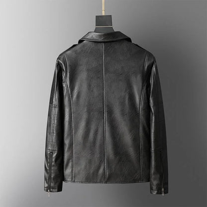 Genuine Brown Leather Coat