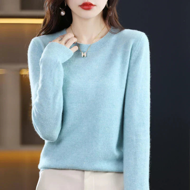 Cozy Ladies Merino Wool Pullover Sweater